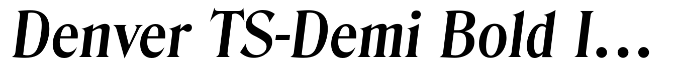 Denver TS-Demi Bold Italic